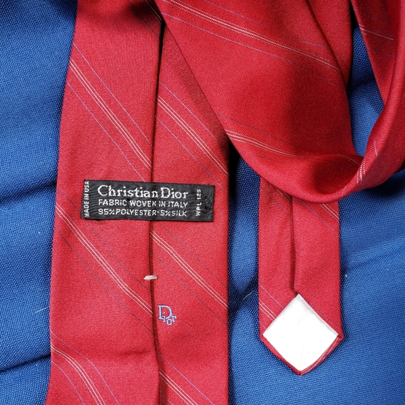 Dior Other - Vintage Dior red striped tie